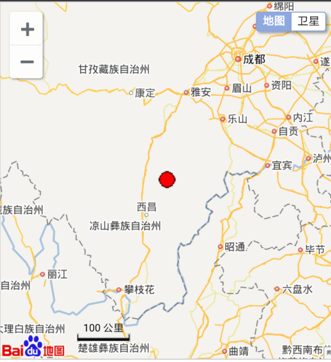 四川凉山州越西县和广元市青川县发生地震